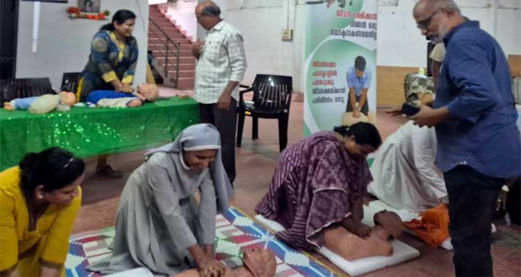 First Aid and Basic Life Support (BLS) training program organised by  Kerala Catholic Association